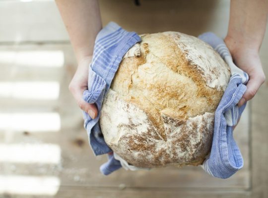 Free freshly baked bread loaf